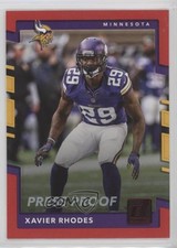 2017 Panini Donruss Press Proof Red Xavier Rhodes #46 0y59