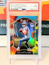 2020 Panini Select #11 Matthew Stafford Concourse Tie Dye Prizm /25 Lions Rams