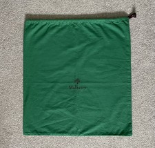 Genuine Green Mulberry Dust Bag, Large Handbag Cover.  54x58 cms.