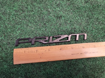 Chevy PRIZM Emblem Badge Nameplate Plastic Chrome Script 75443-1A680 1M7