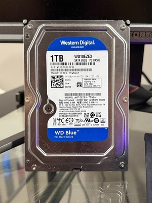 Western Digital Blue - 1TB Sata WD10EZEX-00BN5A0 ITB 3.5 Desktop Hard Drive