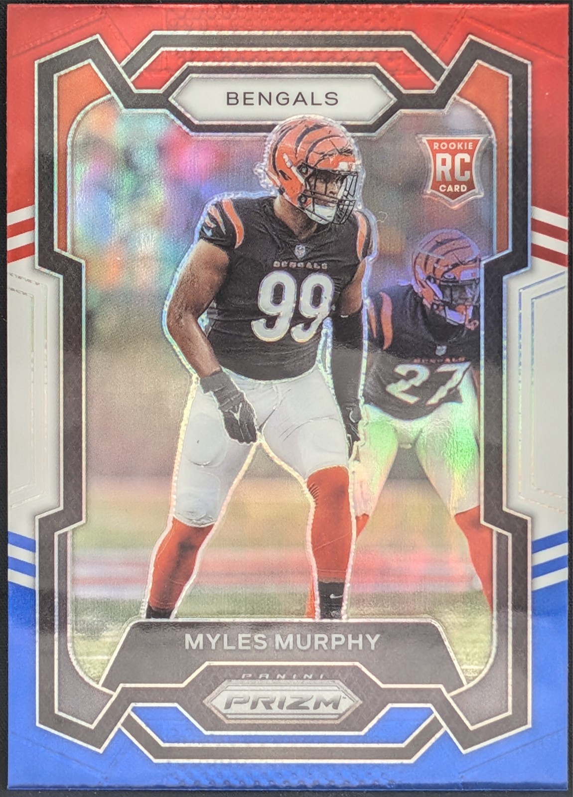 2023 Panini Prizm Red White and Blue #320 Myles Murphy Cincinnati Bengals