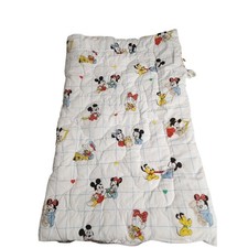 Vintage Dundee Mickey Mouse Baby Quilt Sleeping Bag Made in USA