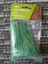 100 Cable Ties 10cm Garden And Indoor Uses