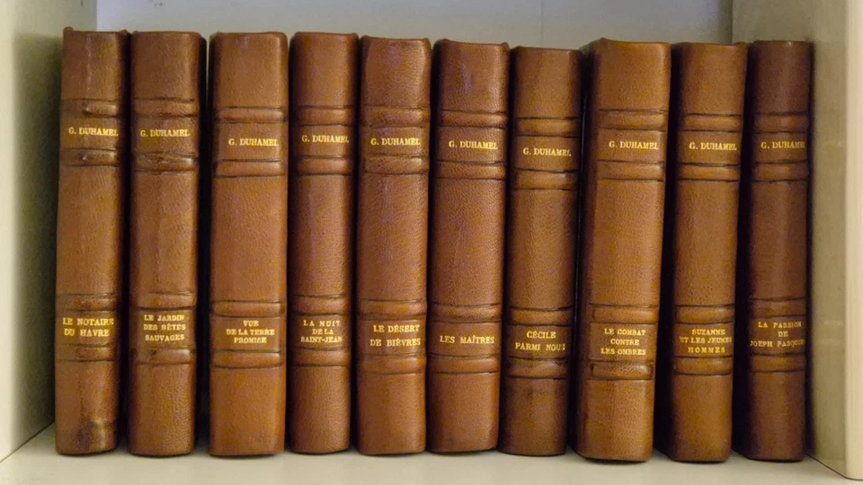 Georges Duhamel, la chronique des Pasquier. 10 volumes reliés, Mercure de France - Photo 1/4