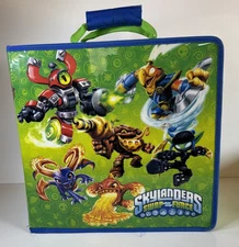 Activision Skylanders Large Green Blue Swap Force 32 Figure Storage Case