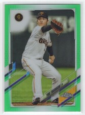 #110 2021 Topps Chrome NPB Nippon Green Yuki Takahashi 48/99
