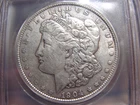 1904 P Morgan Silver Dollar. ICG XF45,