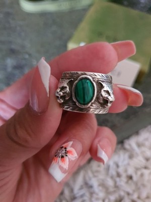 Stunning GUCCI Garden Tiger Cat Head Band chunky Ring size 13