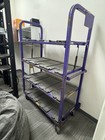 Industrial Rolling Steel Shelving Racking Racks Carts On Wheels Lot Of 19 — photo 1