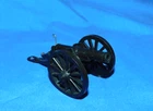 MARX PLAYSET VINTAGE BLACK CANNON W/ FIRING PIN, STRONG SPRING