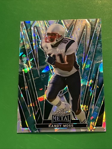 Randy Moss Patriots Vikings Leaf Metal 1/1 Rare Earth Crystals - Picture 2 of 5