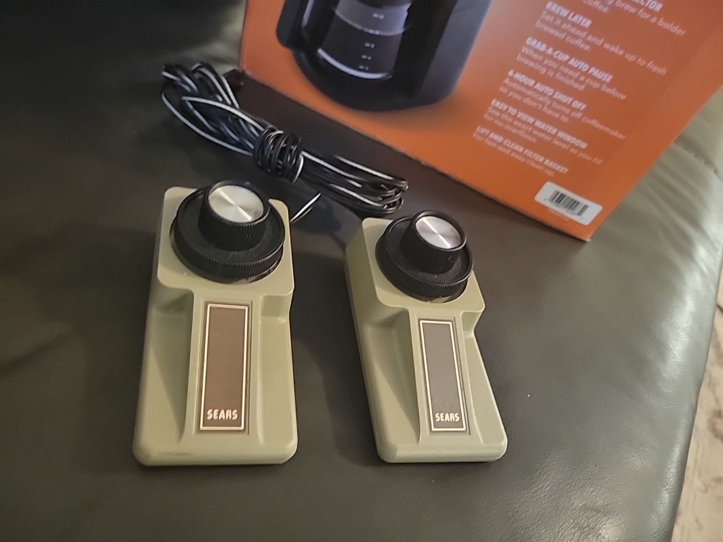 Vintage Sears Tele-Games Pong Sports-IV Video Game System 2  Controllers Only