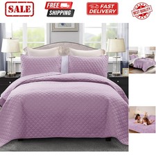 Reversible Twin Quilt Bedding Set with Pillow Sham, Lightweight Quilts Twin S...