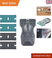 Elegant Plastic Scraper with 4 Replacement Blades for Sensitive Surfaces