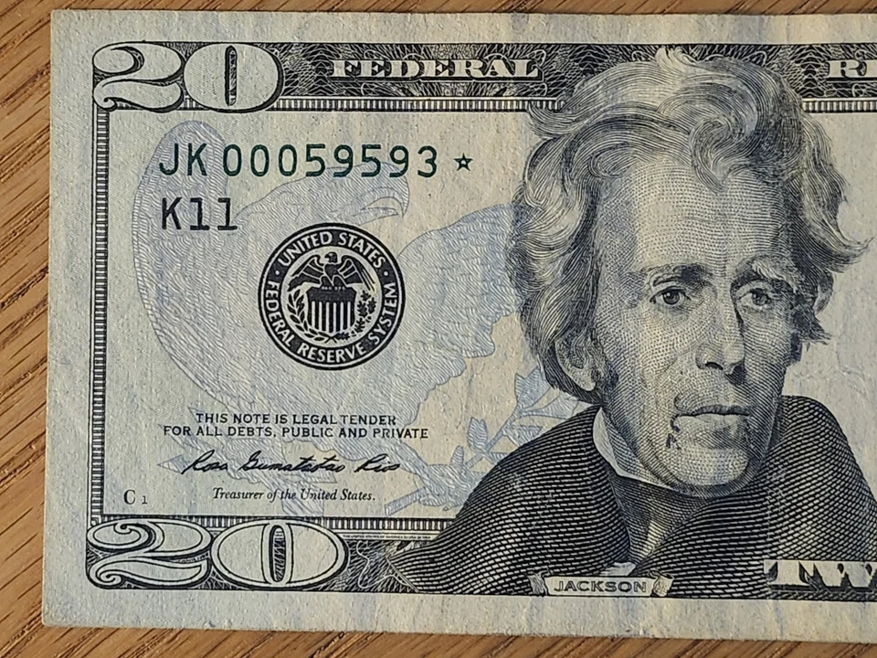 2009 $20 "STAR NOTE" DALLAS DISTRICT JK00059593* 000 START - Image 3 of 4