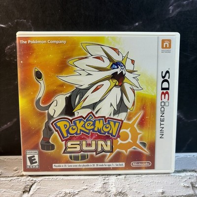 Pokémon Sun (Nintendo 3DS, 2016) Box & Inserts Only No Game