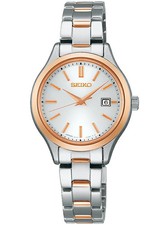 Image of Seiko Selection STPX096 JDM Solar White Dial Two-Tone Stainless S Ladies Watch