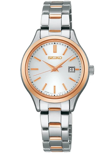 Seiko Selection STPX096 Jdm Solar White Dial Bicolor Stainless S Damenuhr-image