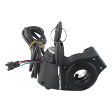 Acceleratore Pollice Affidabile con Serratura e Chiave per Bici Elettriche Display Tensione Verde