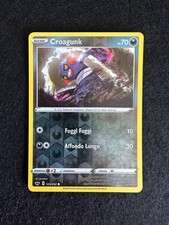 CROAGUNK 123/202 SPADA E SCUDO REVERSE CARTA POKEMON ITA