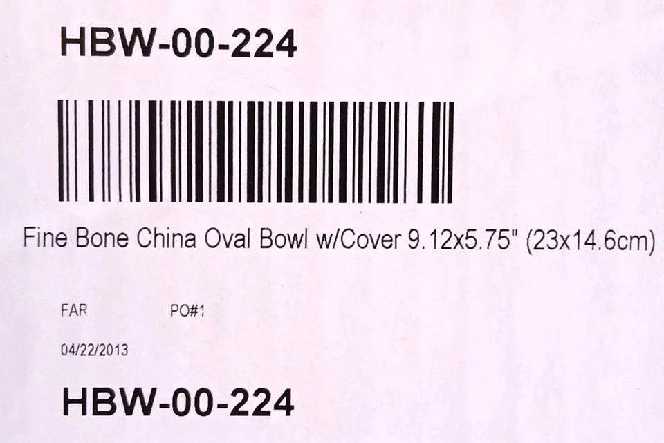 Plato ovalado Fortessa Bone China con cubierta 9x5 HBW-00-224 artículo de restaurante de hotel Foto 4 de 4