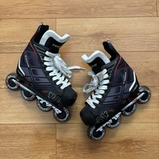 TOUR Hockey FB-225 Inline Skates Roller Blades Nano Black Youth 4