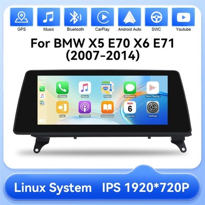 10,25'' Touch CarPlay LINUX Autoradio Wireless Nav DSP Für BMW X5 E70 X6 E71 CCC