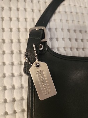 Vintage Coach Mini Hippie BOHO Flap leather Nickel hardware 9142