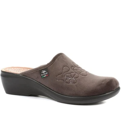 FLY FLOT Pavers Heeled Mule Slippers