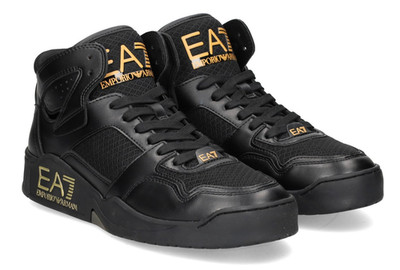 EA7 EMPORIO ARMANI Men's Sneakers Casual Shoes AUTHENTIC NEW Black X8Z039 XK331