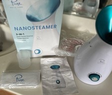 Pure Daily Care NanoSteamer Large 3-in-1 Nano Ionic Facial Steamer with 5 Piece