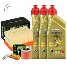 TAGLIANDO BMW F 650 GS DAKAR 2001 2007 CASTROL 10W40 FILTRI OLIO ARIA CANDELA