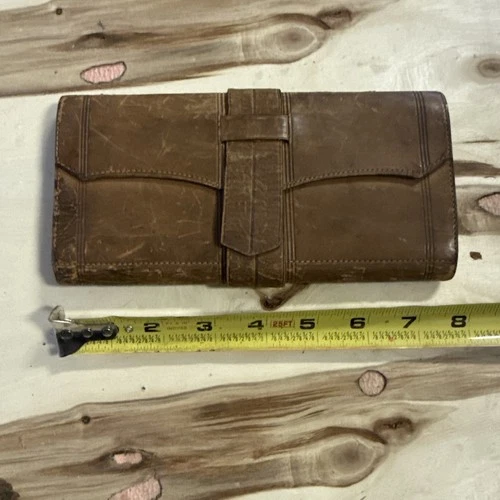 ANTIQUE CIVIL WAR ERA LEATHER WALLET / DOCUMENT HOLDER – ORIGINAL 1860s