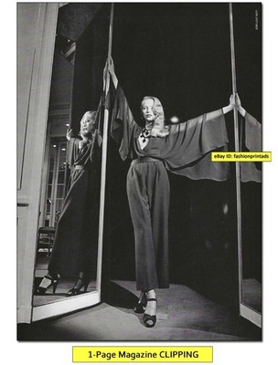 woman's TOES ANKLES FEET 1-Page CLIPPING Angelika Boll in sexy YSL pumps