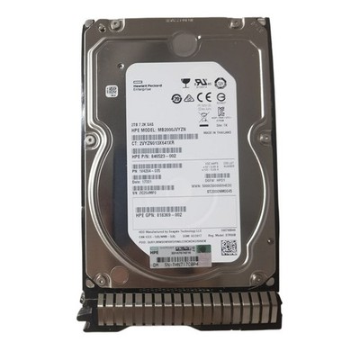 819078 2T 2TB 7.2K SAS 3.5 DL388 DL380 Gen8 Gen9 G10 Hard Drive