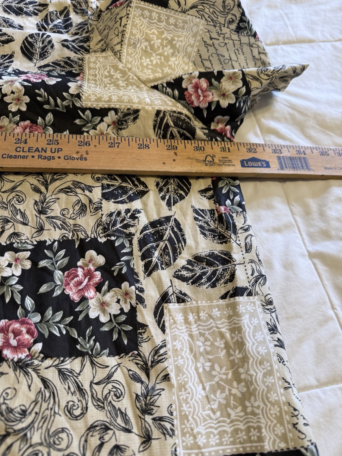 VTG Tapestry Floral Patchwork Button Up Top Plus … - image 8