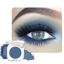 Blue Matte Eyeshadow Palette for Women, Single Monochrome Eye Shadow Makeup, Shi