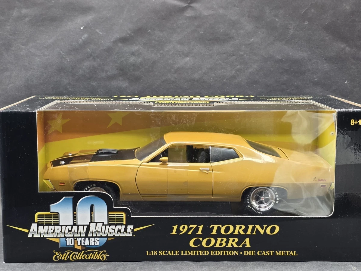 Ford Torino Cobra 1971 1/18 - Ertl American Muscle 36383 - Rare - Occasion