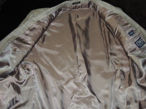Ralph Lauren Chaps men's pure 100% Silk jacket coat 44 Long NEW! - Picture 5 of 8