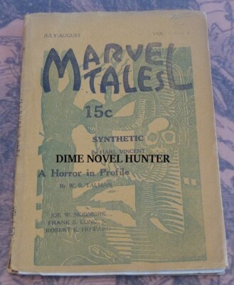 MARVEL TALES 1934 VOL #1 #02 ROBERT E HOWARD VG VERY SCARCE VIRANT PULP MAGAZINE