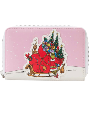 Loungefly Dr Seuss How the Grinch Stole Christmas Sleigh Zip