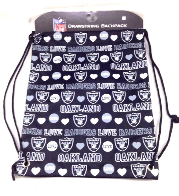 raiders drawstring backpack