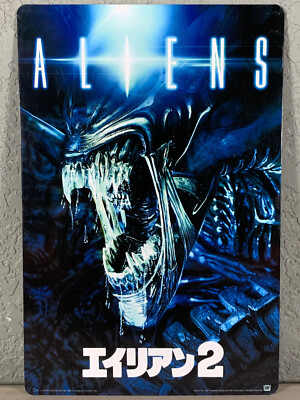 Loot Crate Aliens Alien Warrior 9x6 Metal Tin Sign Plaque Decor QMx
