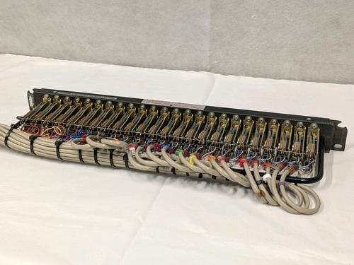 19" 1U Jackfield Audio Panel 2 rows x 24 M&M Brass Jacks Mono Pitch Rackmount - Afbeelding 5 van 13