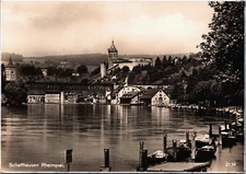 Switzerland Schaffhausen Rheinquai Vintage RPPC BP20