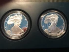 **1996 & 1997 AMERICAN EAGLE WEST POINT 2 COIN PROOF SILVER SET, US Mint (#20)