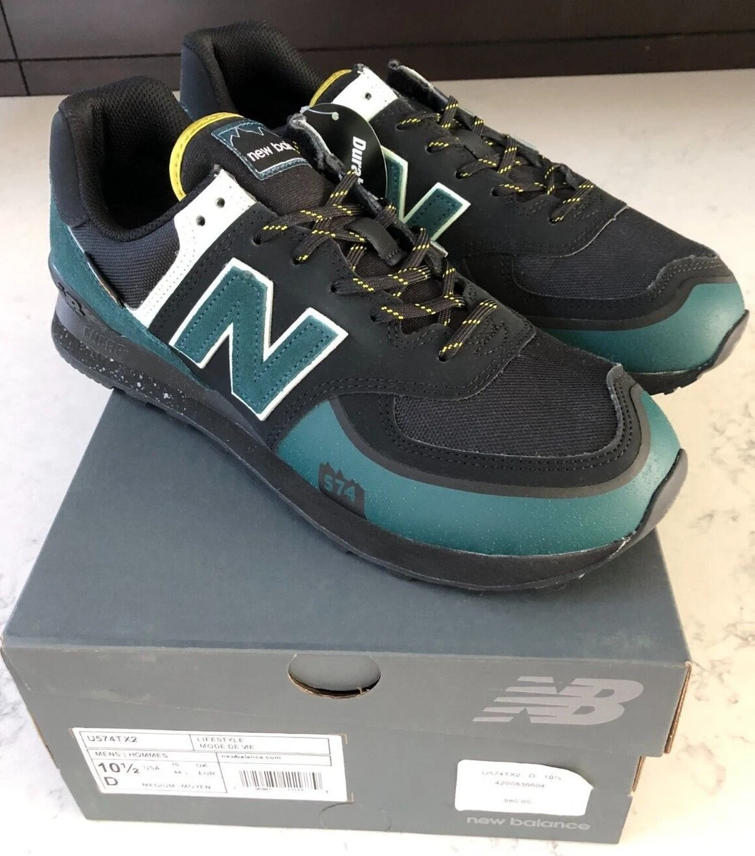 NEW New Balance 574 T Trail Cordura Black Trek Teal U574TX2 Size