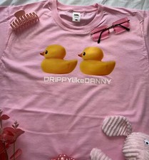 DRIPPYlikeDANNY printed duck t shirts unisex Sizes S M L XL XXL  black pink blue