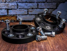 40mm 2x20mm Spurverbreiterung SCC für BMW mit Schrauben Spurplatte Schwarz TÜV